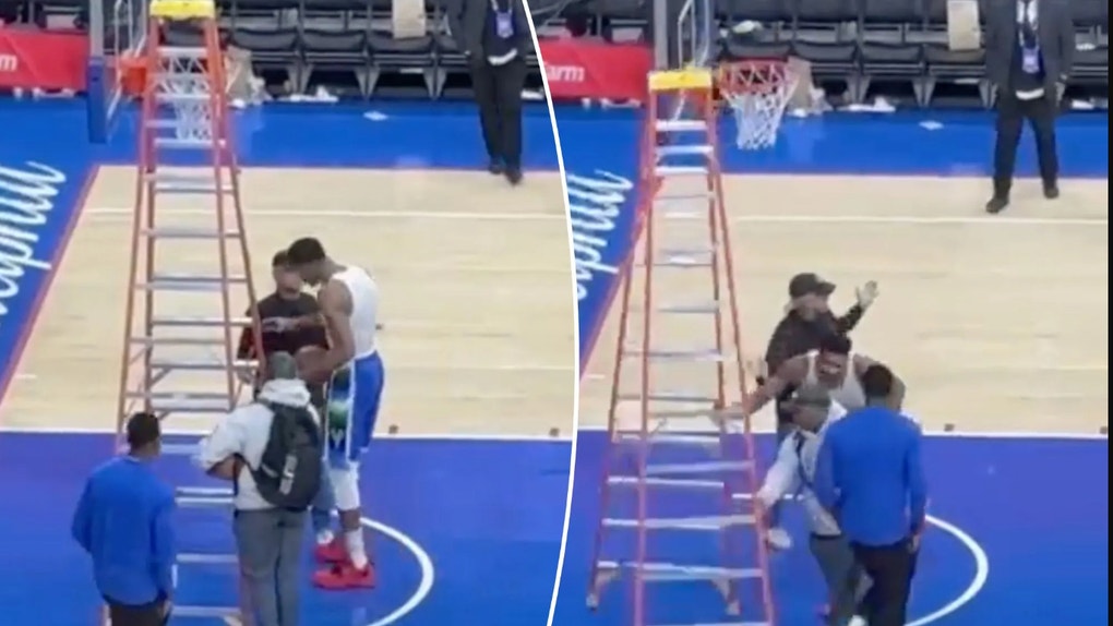 ed831beb-Giannis Antetokounmpo shoves ladder