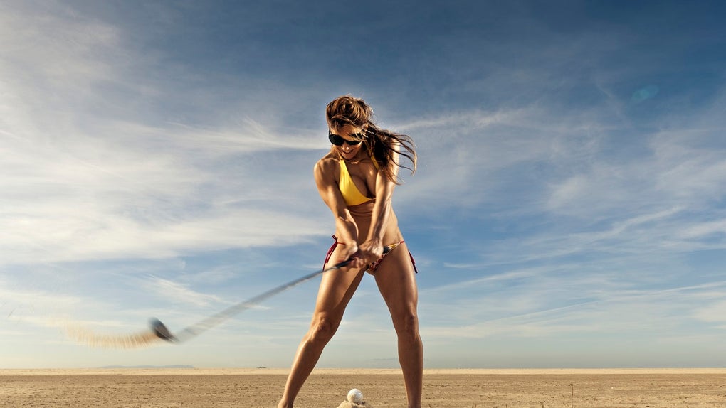 Bikini Golf Paige Spiranac Rival Karin Hart Fitness Influencer Caitlin Rice