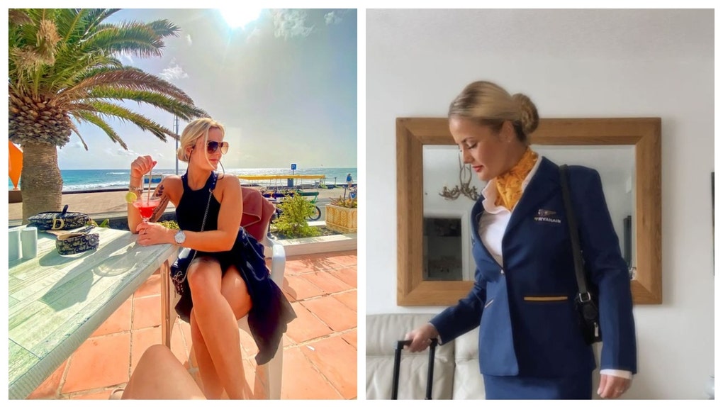 Soccer fans harass ryanair flight attendant.