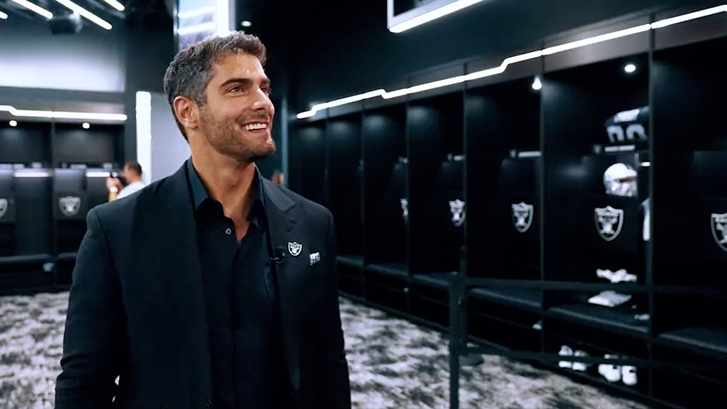 jimmy-garoppolo-las-vegas-raiders-tour-tuck-rule-fumble-mural