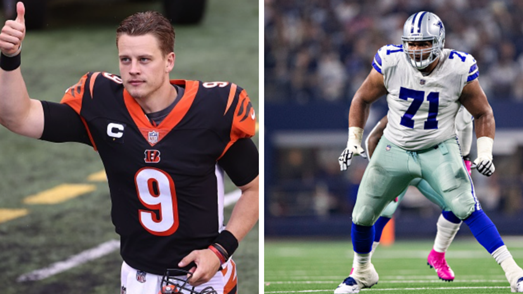 Joe Burrow and La'el Collins