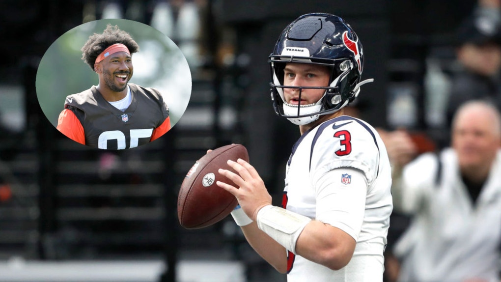 Texans QB Kyle Allen Has Hilarious Request For Myles Garrett: Video