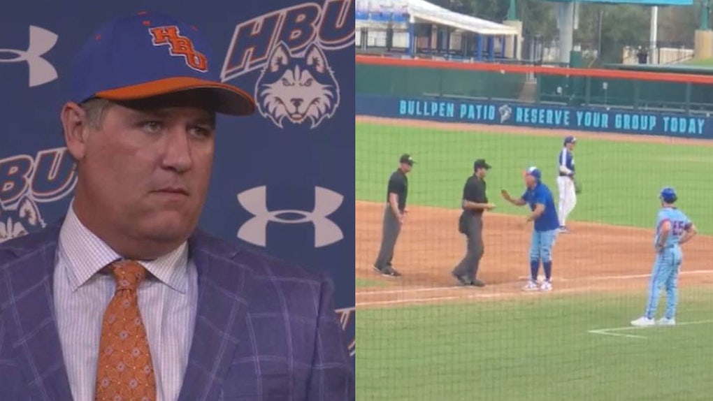 lance-berkman-houston-christian-baseball-ejected-tossed-angry-tirade