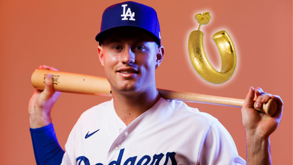 los-angeles-dodgers-call-up-mlb-debut-jonny-deluca-earring-hoop-story-slump