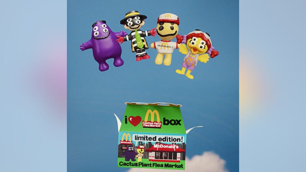 McDonalds Cactus Plant Flea Market Box inside