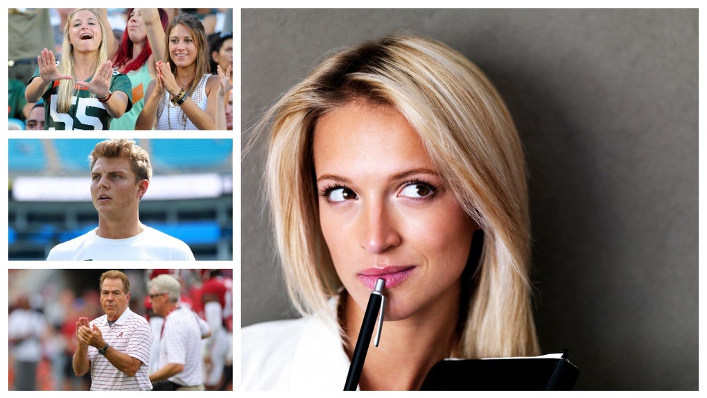 Bill reporter Maddy Glab is a star and the Paige Spiranac of college football is back tonight.