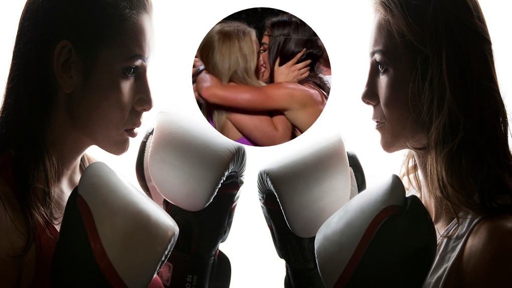 OnlyFans Boxers Amber O'Donnell Whitney Johns Weigh-In Kiss