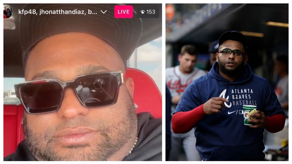 Pablo Sandoval neck Instagram Live.
