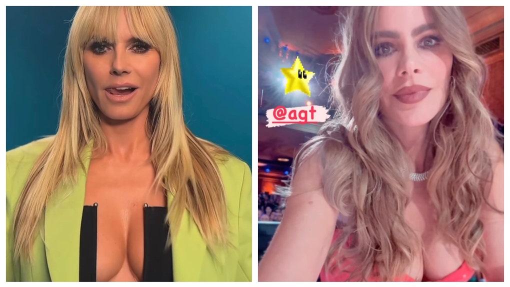 Sofia Vergara and Heidi Klum on AGT.