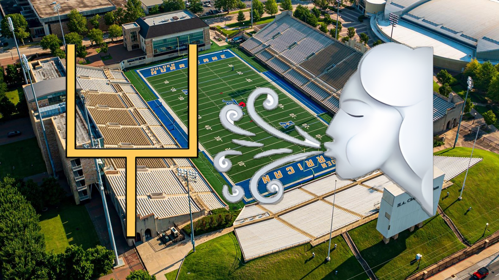 tulsa-football-goalpost-upright-wind-tornado-bend-twist-damage-golden-hurricanes