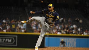 Milwaukee Brewers righty Freddy Peralta delivers a pitch vs. the Arizona Diamondbacks at Chase Field in Phoenix.