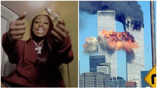 Flauu2019jae Johnson likes tweets supporting her after 9/11 rap backlash. (Credit: Getty Images and Twitter Video)