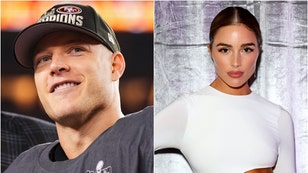 Olivia Culpo and Christian McCaffrey shares special moment after NFC Championship game. (Credit: Getty Images)