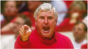 Former Indiana coach Bob Knight hospitalized with unknown illness. (Credit: Getty Images)
