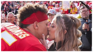 Patrick Mahomes' wife Brittany trolls Eli Apple after the Chiefs beat the Bengals. (Credit: Getty Images)
