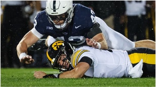 Iowa QB Cade McNamara is probably regretting comments from last year following a devastating loss to Penn State. An old quote resurfaced. (Credit: Getty Images)