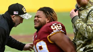 Washington defensive end Chase Young placed on PUP list. (Photo by Jonathan Newton/The Washington Post via Getty Images)