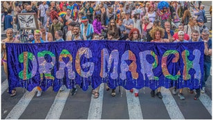 Participants of New York City’s annual Drag March claimed they're "coming for your children." Watch a video of the chant. (Credit: Getty Images)