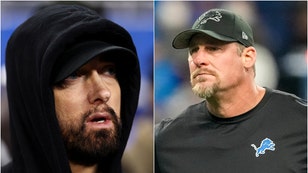 Eminem dropped a new hype video for the Detroit Lions with an unusual request. Watch the video from the rapper. (Credit: Getty Images)