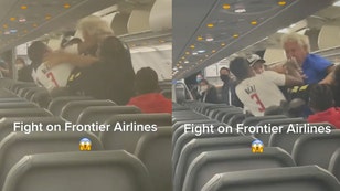 Frontier Airlines fight video