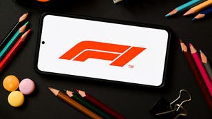 98261afc-In this photo illustration a Formula One logo seen displayed