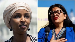 Congresswomen Ilhan Omar and Rashida Tlaib had no problem blaming Israel for an explosion at a hospital in Gaza. (Credit: Getty Images)