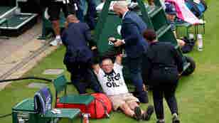 Just Stop Oil protesters interrupt Wimbledon