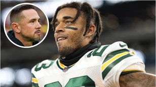 Packers head coach Matt LaFleur wants people to believe Jaire Alexander's antics prior to the Carolina game didn't cause his suspension. (Credit: Getty Images)