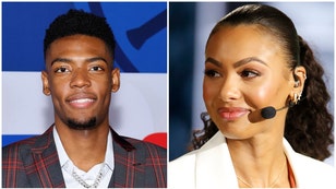 Twitter was not happy with Malika Andrews for discussing Brandon Miller's drama off the court during the NBA Draft. (Credit: Getty Images)