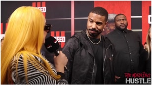 Actor Michael B. Jordan has awkward interview exchange with a woman he knew growing up. (Credit: Screenshot/YouTube Video/https://www.youtube.com/watch?v=_GycbVTMZHQ)