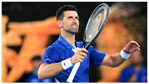 Tennis legend Novak Djokovic fired a piss missile at the Australian Open heckler who dared him to get vaccinated.