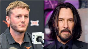 Quinn Ewers had a very bold comparison when talking about how he sees Texas football. He compared the program to John Wick. (Credit: Getty Images and USA Today Sports Network compilation)