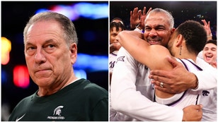 Michigan State coach Tom Izzo says Kansas State hit lucky plays in win over MSU. (Credit: Getty Images)