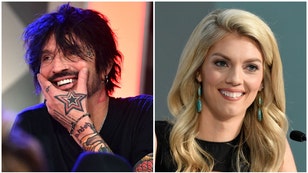 Rock star Tommy Lee deletes OAN clip of Liz Wheeler. (Credit: Getty Images)