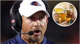 UTSA coach Jeff Traylor dropped an epic line about hammering beers and ripping cigarettes. What did he say? (Credit: Getty Images)