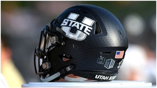 Utah State football player collapses during practice. (Credit: Getty Images)