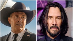Star actor Keanu Reeves open to joining "Yellowstone." (Credit: Getty Images and Paramount Network)