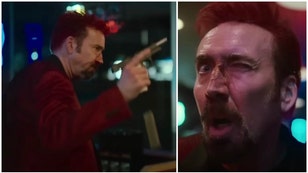 Nicolas cage stars in "Sympathy for the Devil." Watch the preview. (Credit: Screenshot/YouTube video https://www.youtube.com/watch?v=ap8IKdWWHWw)