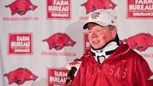 NCAA Football: Arkansas Press Conference and Practice