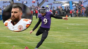 Justin Tucker Shares Thoughts On Travis Kelce Throwing Helmet