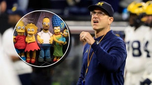 The Simpsons and Jim Harbaugh