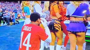 Stefon Diggs Acts Up At Pro Bowl, Ducks Behind Group Of Cheerleaders