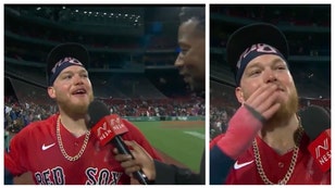 Alex Verdugo was a cussing machine after Red Sox win.