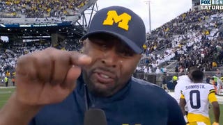 Michigan crying coach Sherrone Moore