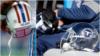 Tennessee Titans and Houston Oilers Helmets