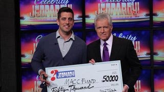 Aaron Rodgers with Alex Trebek