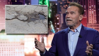 Arnold Schwarzenegger Pothole