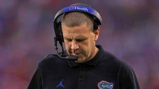 Reporter caught on hot mic trashing Florida Gators coach Billy Napier. (Photo by James Gilbert/Getty Images)