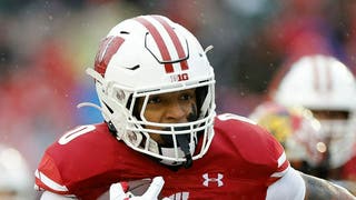 Wisconsin Badgers star RB Braelon Allen addresses transfer rumors for a second time. (Photo by John Fisher/Getty Images)
