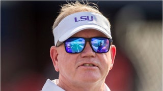 Brian Kelly claims he won't leave LSU for Michigan or any other job. He reacted to rumors and speculation about going to Michigan. (Credit: Getty Images)